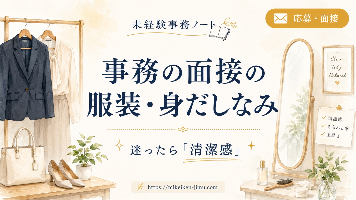 事務の面接の服装・身だしなみ|未経験でも迷わない基本